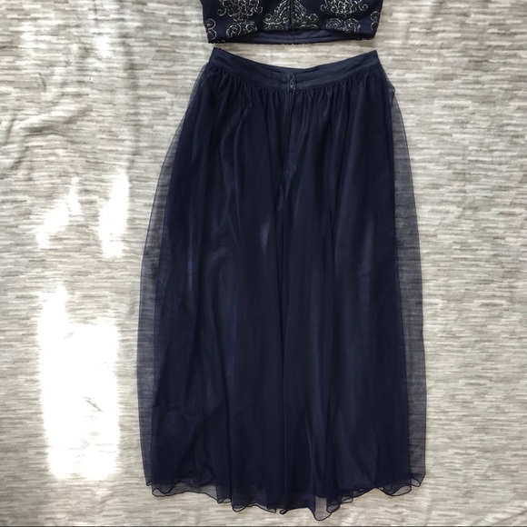 Two Piece Embellished Long Prom / Homecoming Dress - Picture 8 of 8